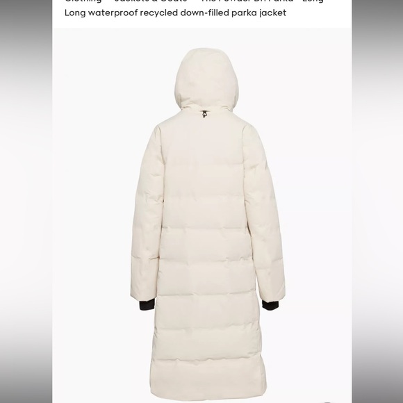 Aritzia TNA The dri parka long medium size in white - Picture 4 of 15
